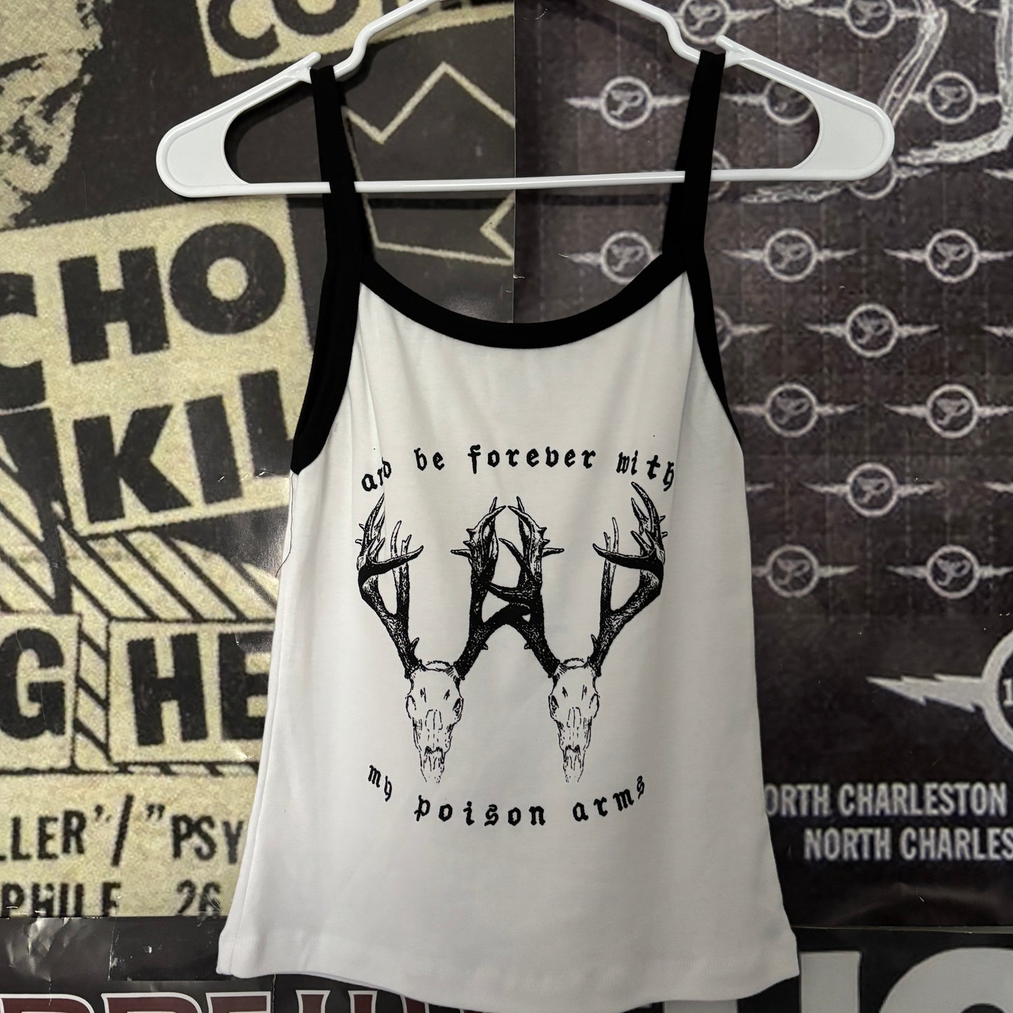 Elliott smith poison black/white baby tank