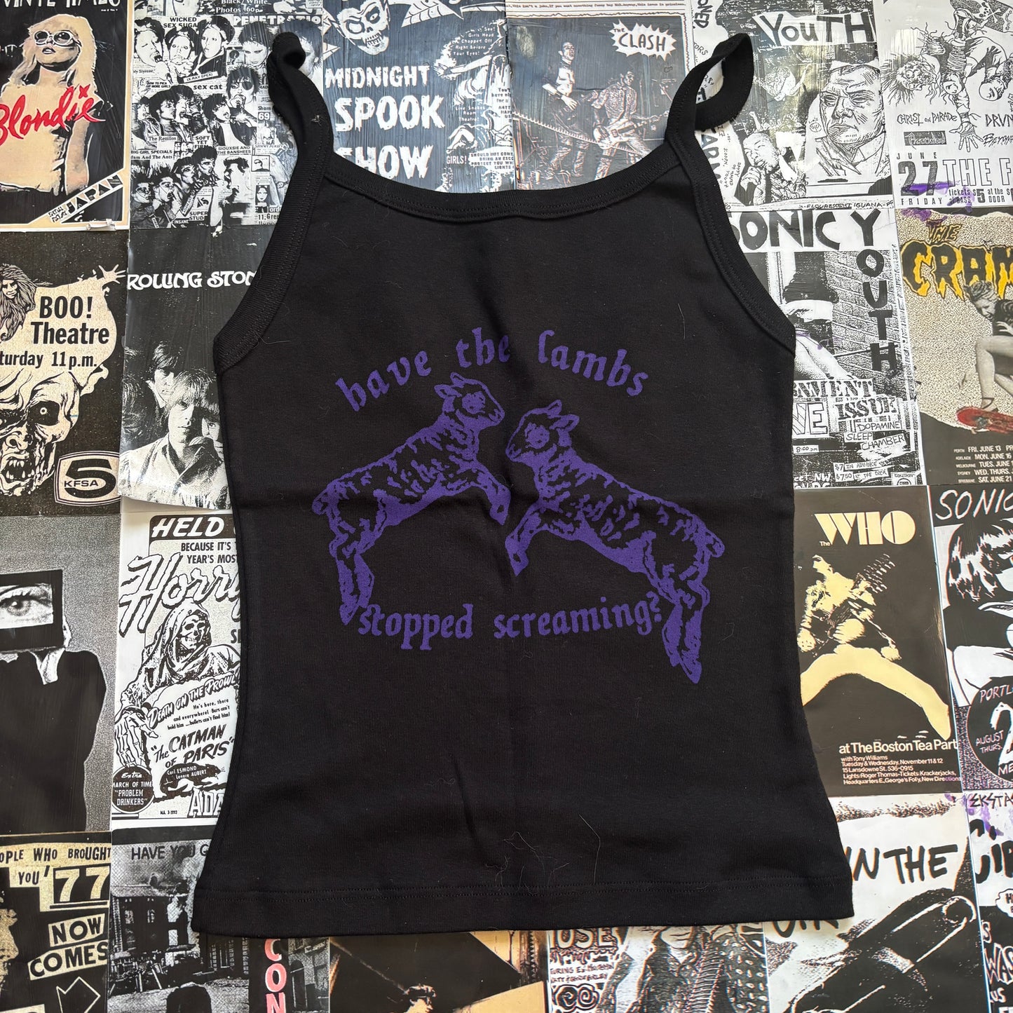 Silence lambs black/purple tank SM/MED