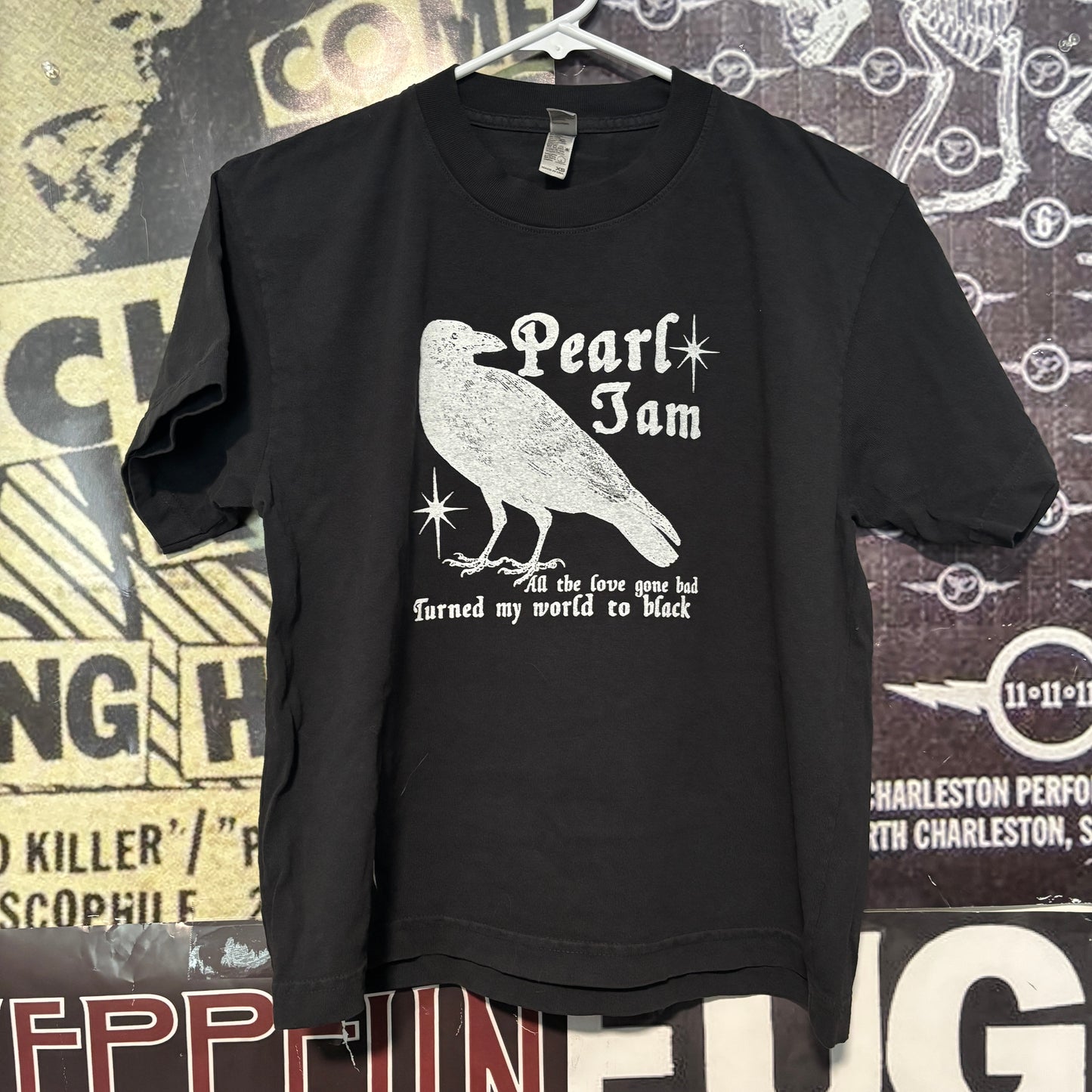 Pearl Jam black boxy tee