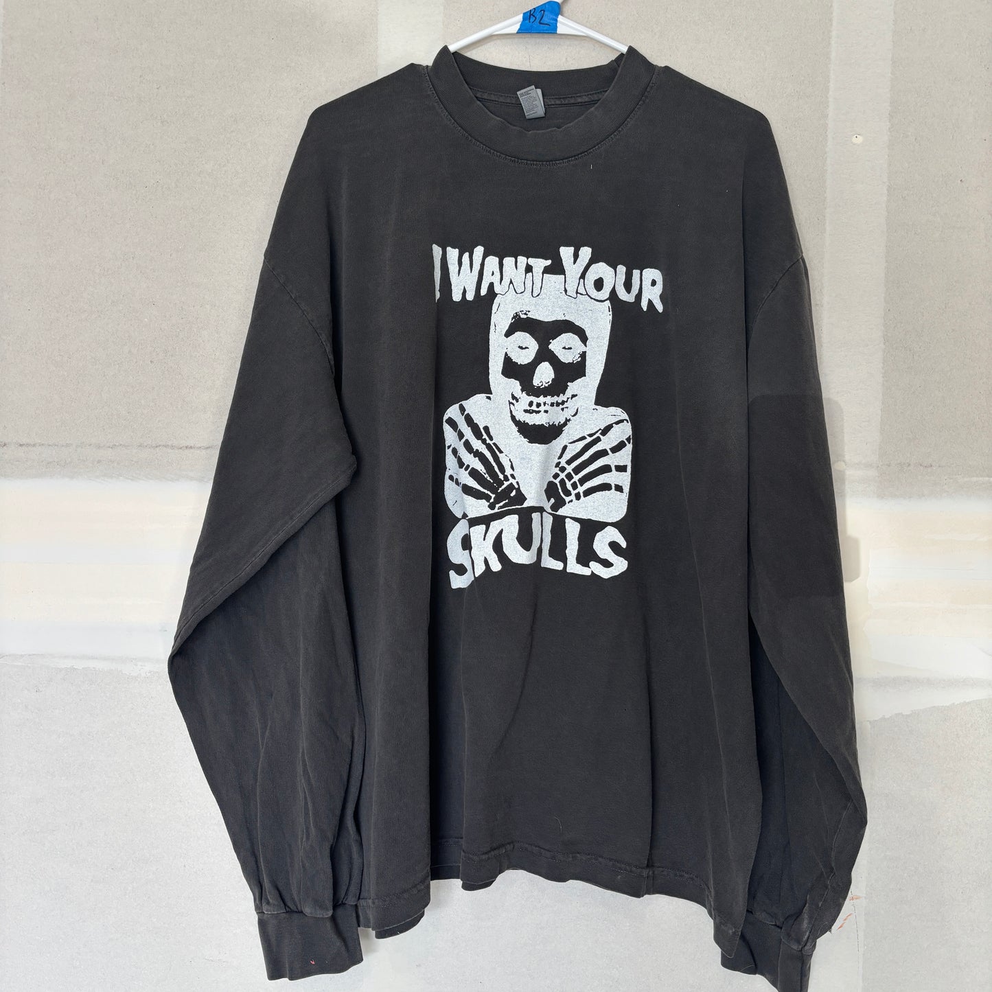 Misfits dark grey unisex long sleeve XLARGE