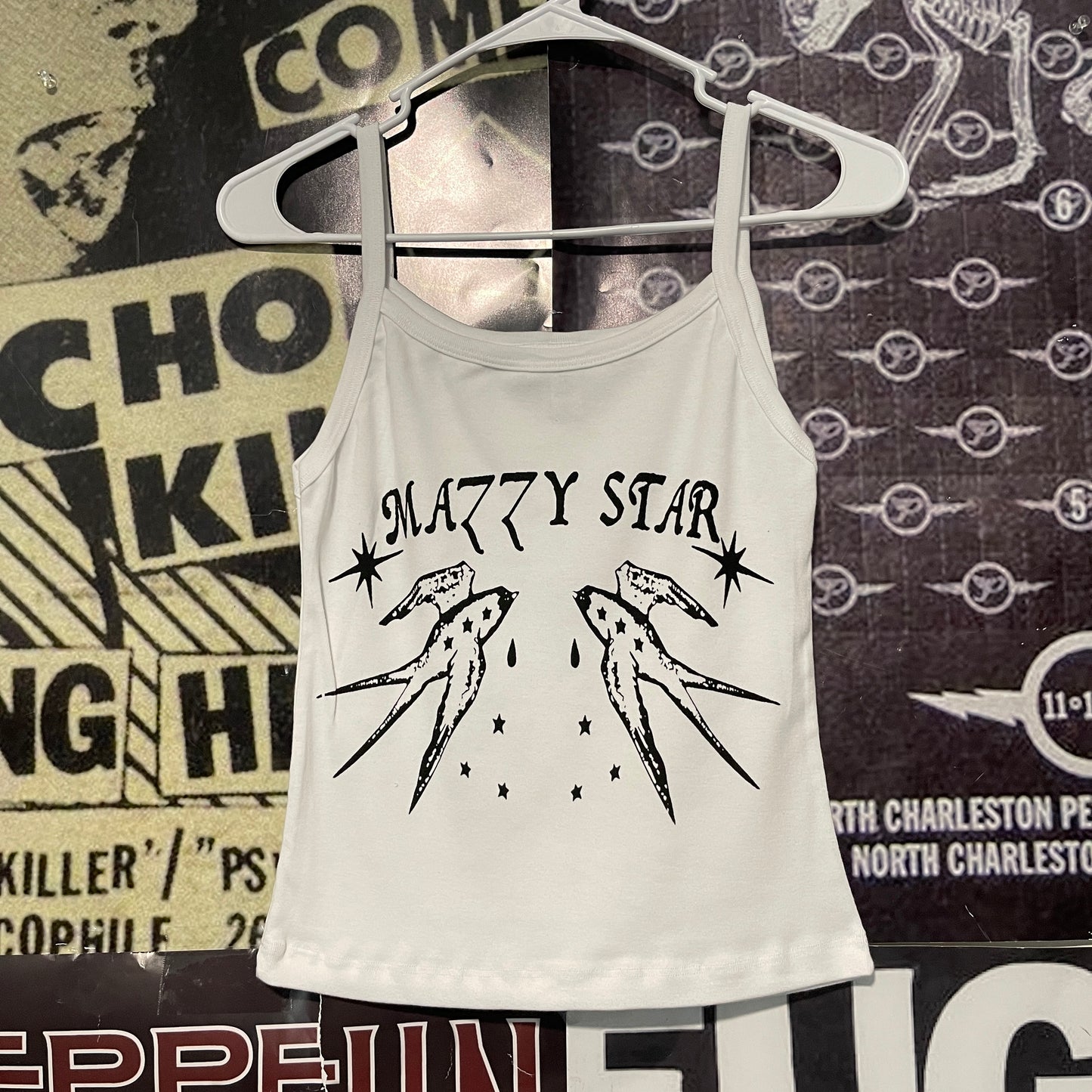 Mazzy star white baby tank