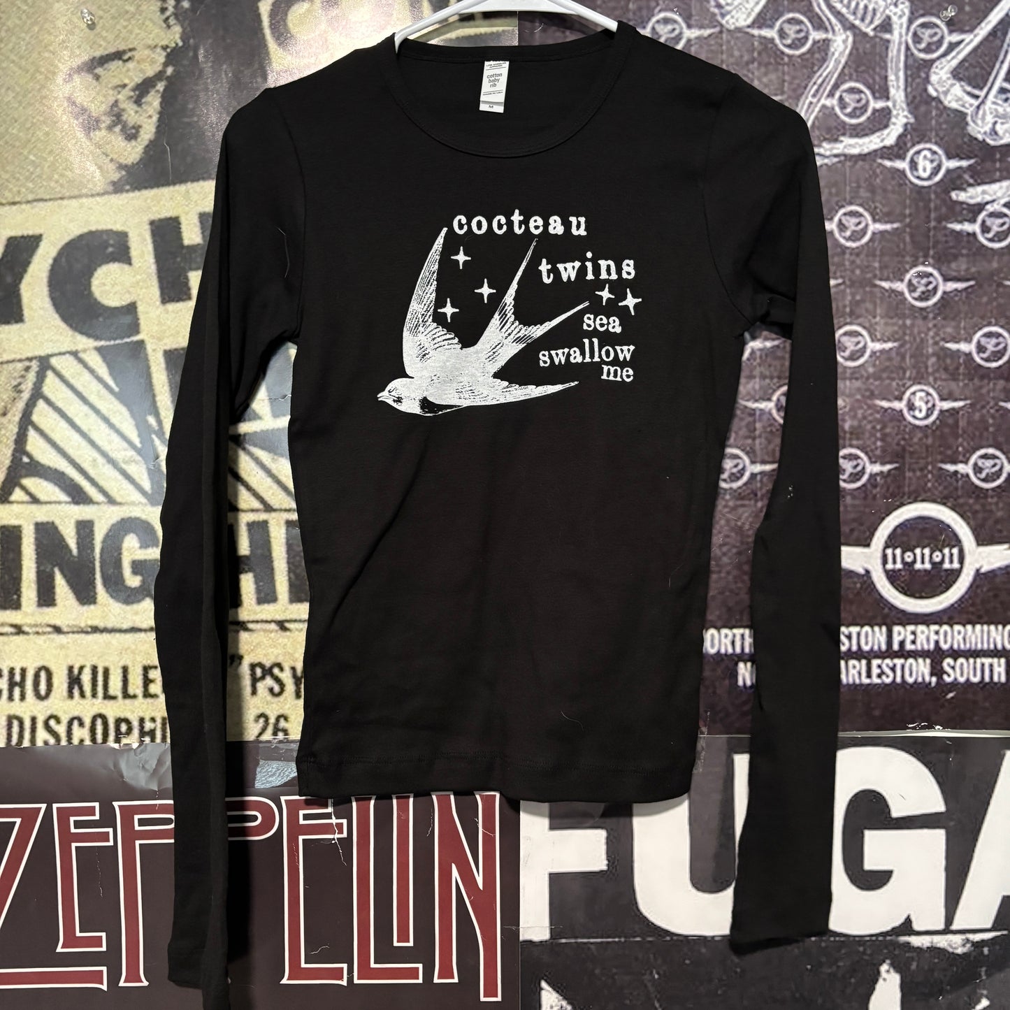 Cocteau twins swallow black baby long sleeve