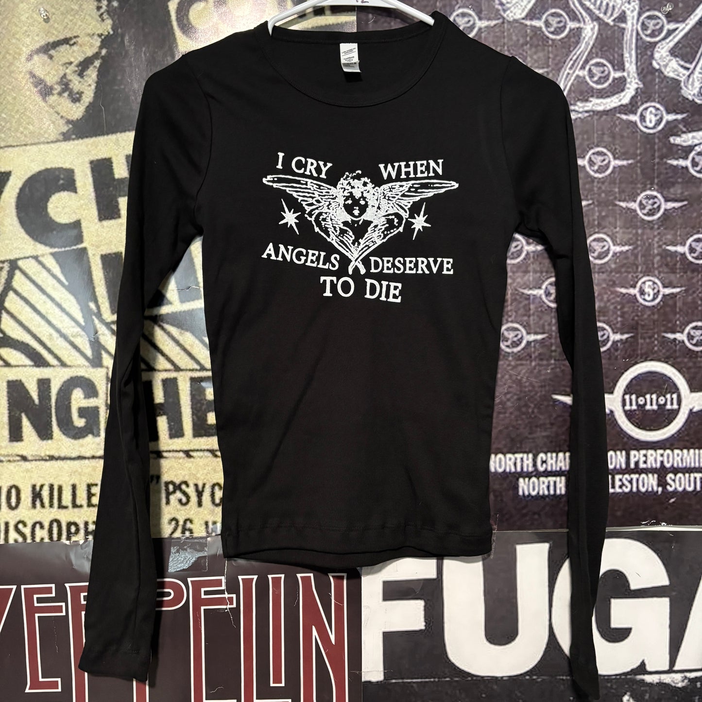 System of a down angels black baby long sleeve