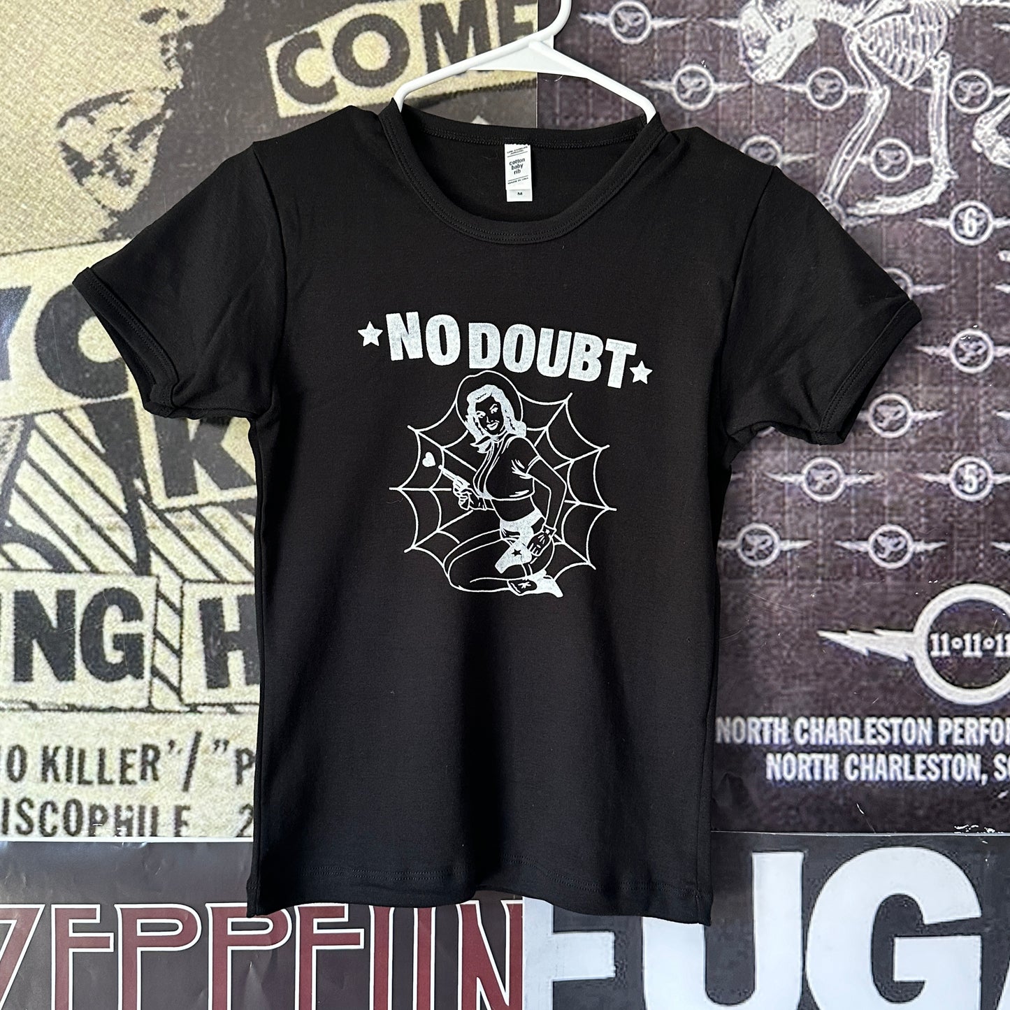 No doubt black long baby tee