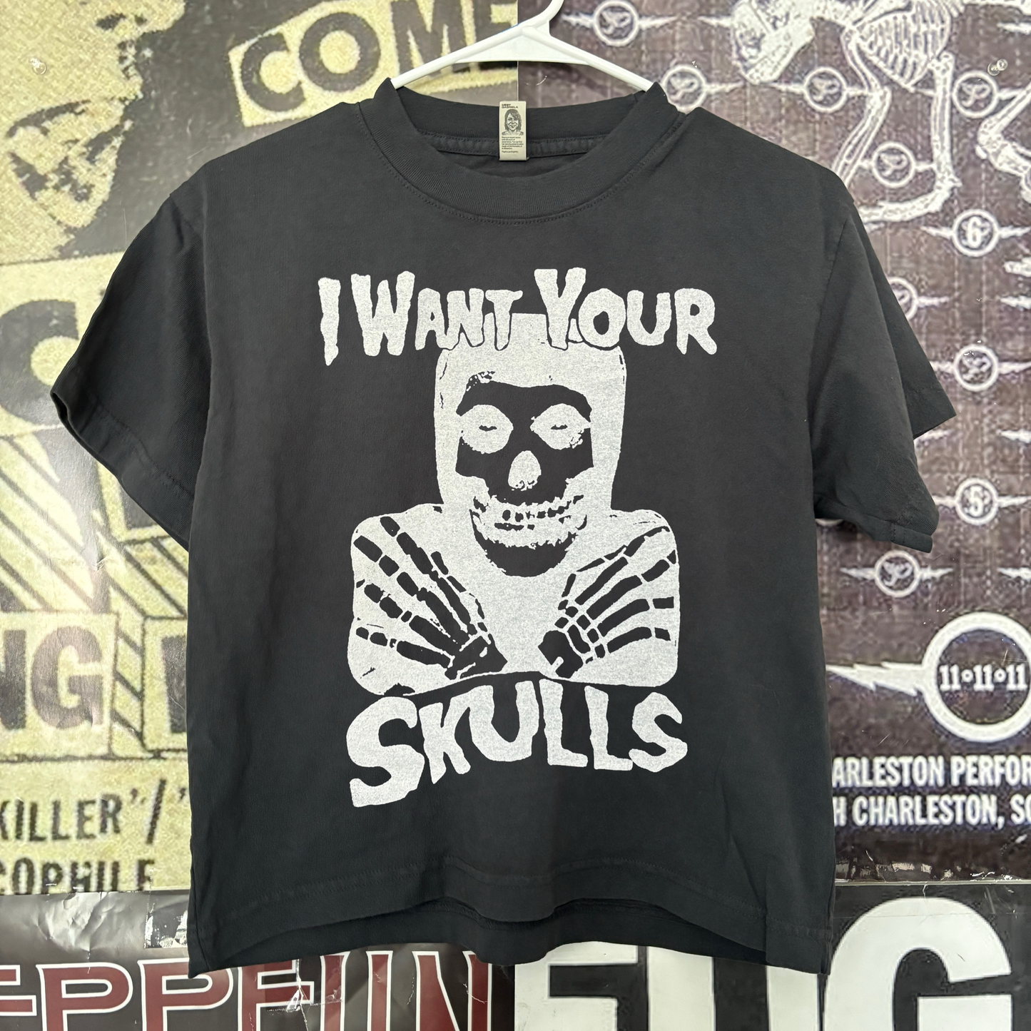 Misfits boxy black tee