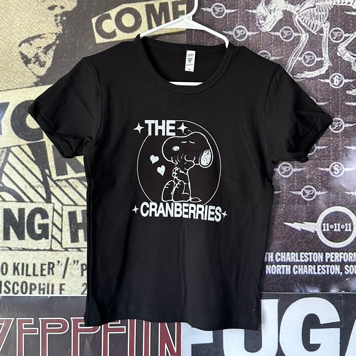 The cranberries black long baby tee