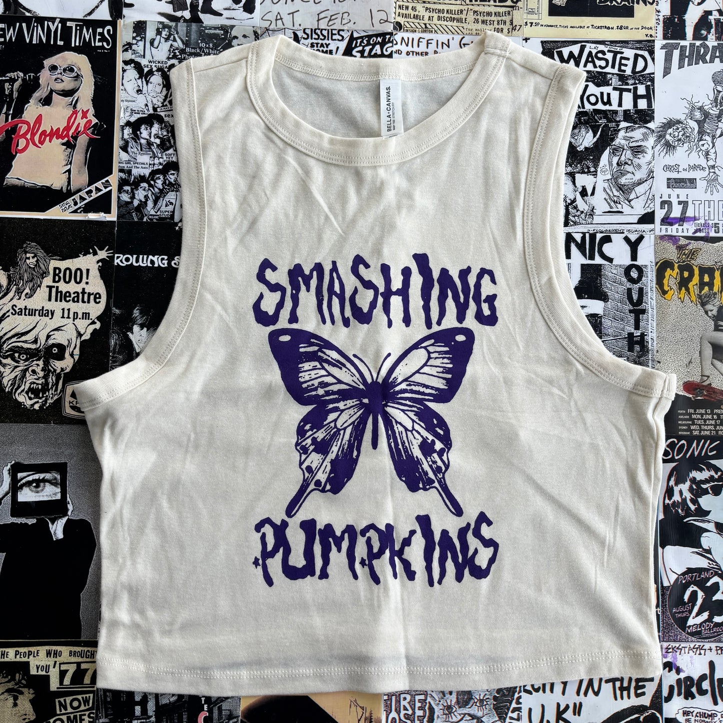 Smashing pumpkins cream/purple tank XL
