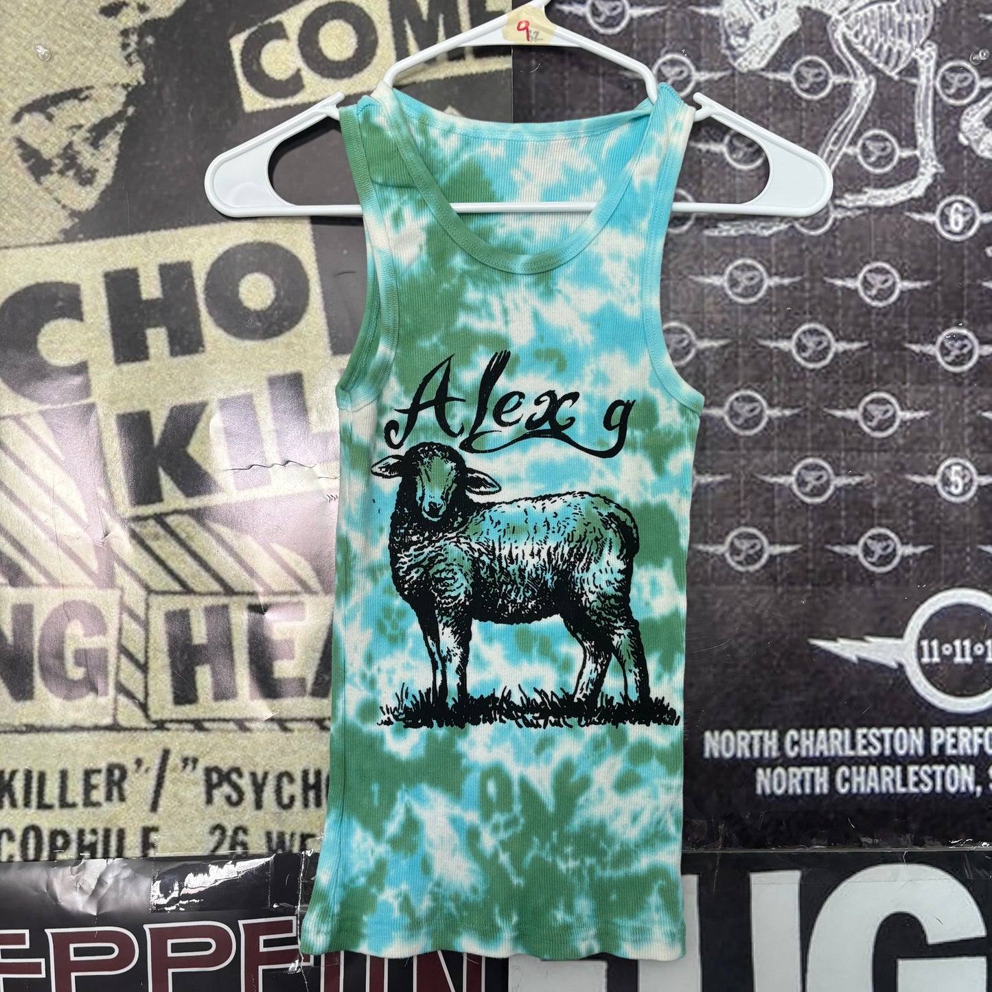 Alex g blue tie dye tank SM