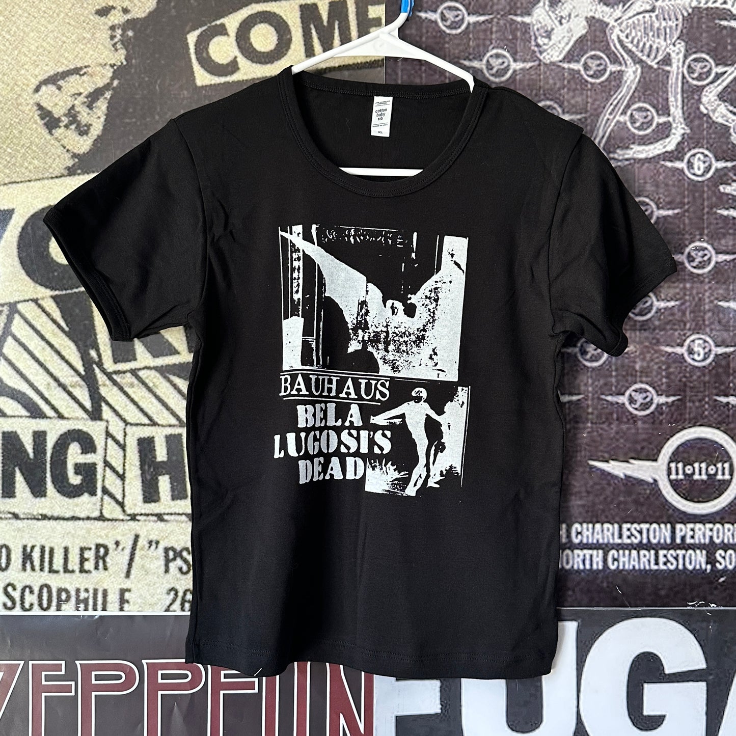 Bauhaus black long baby tee