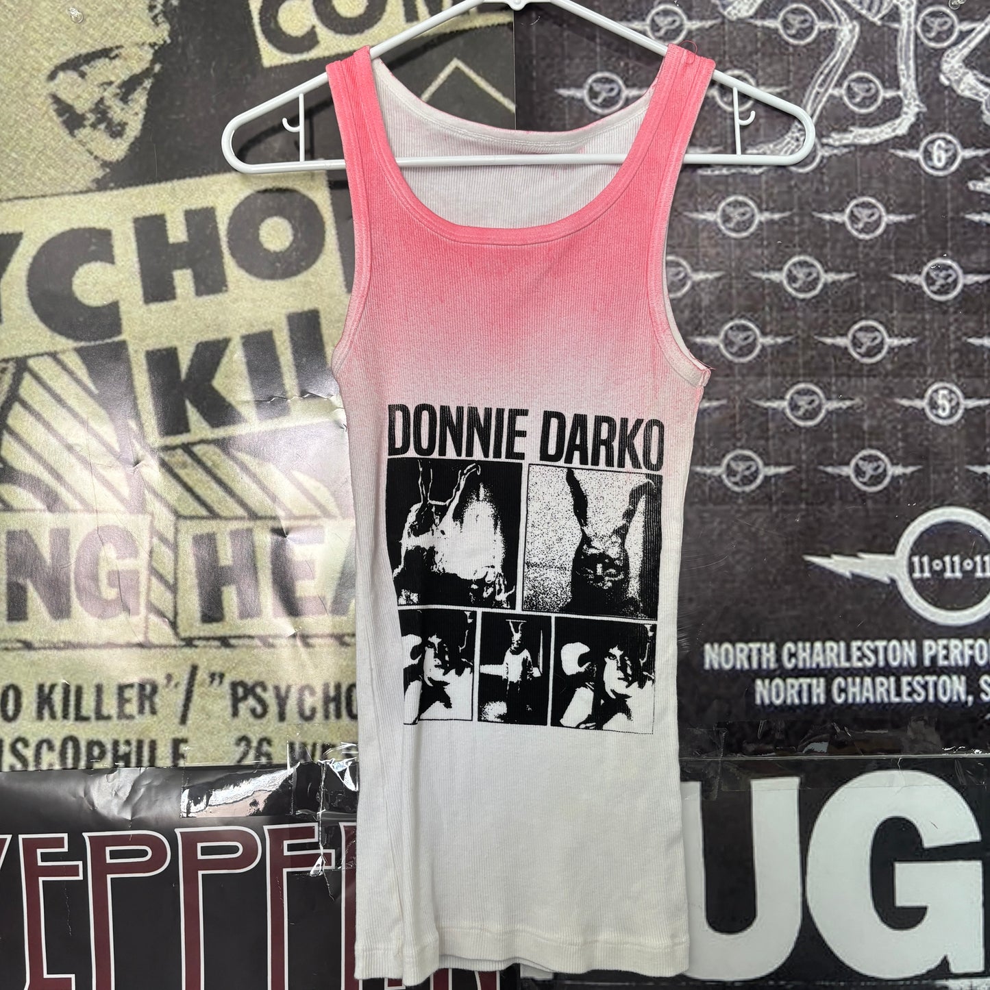 Donnie darko pink tank top MED/LAR