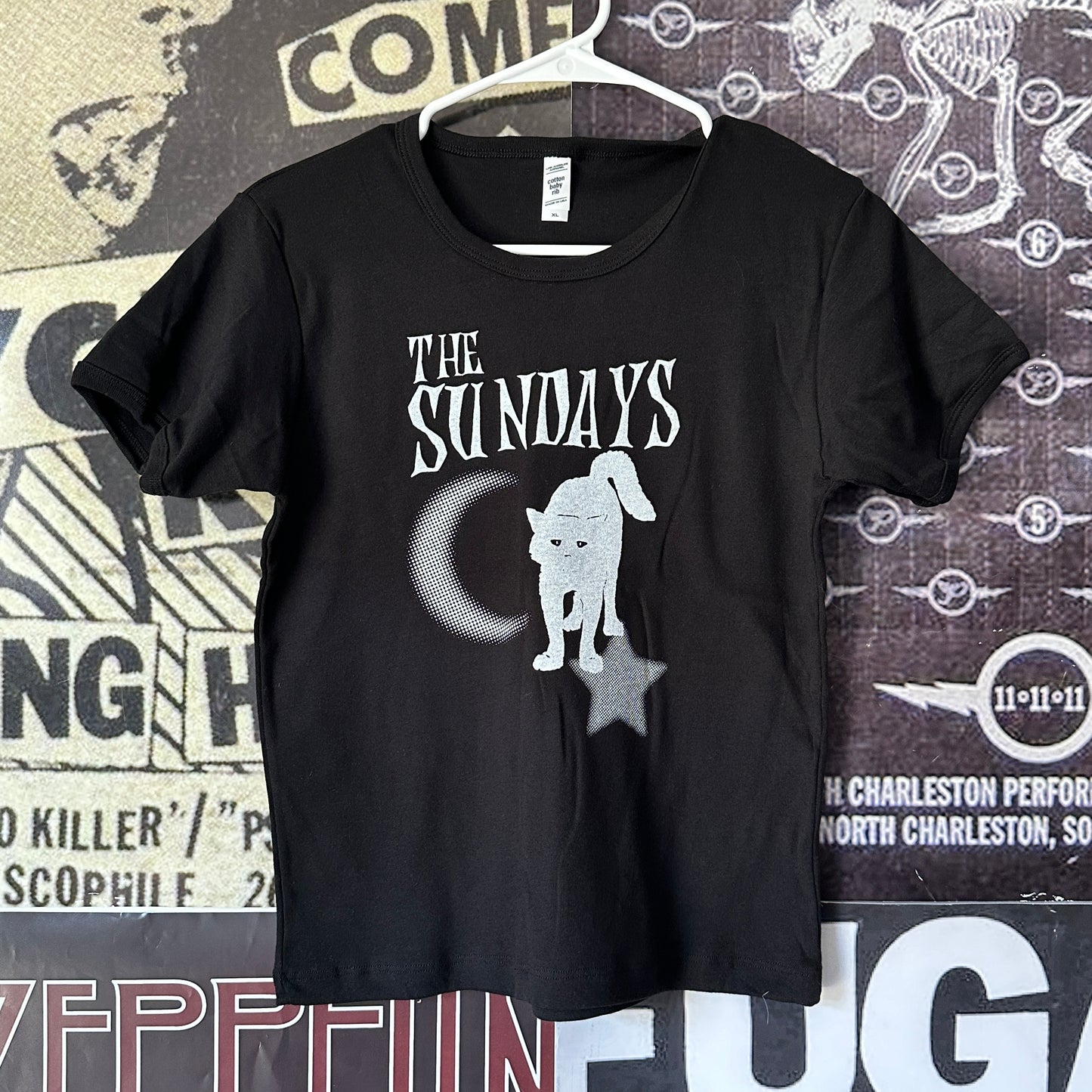 The Sundays black long baby tee