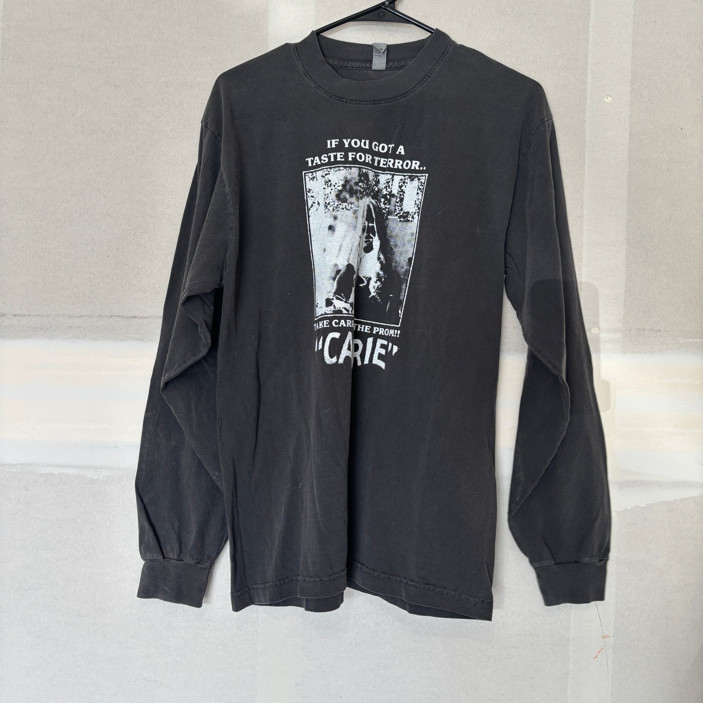 Carrie dark grey unisex long sleeve MEDIUM