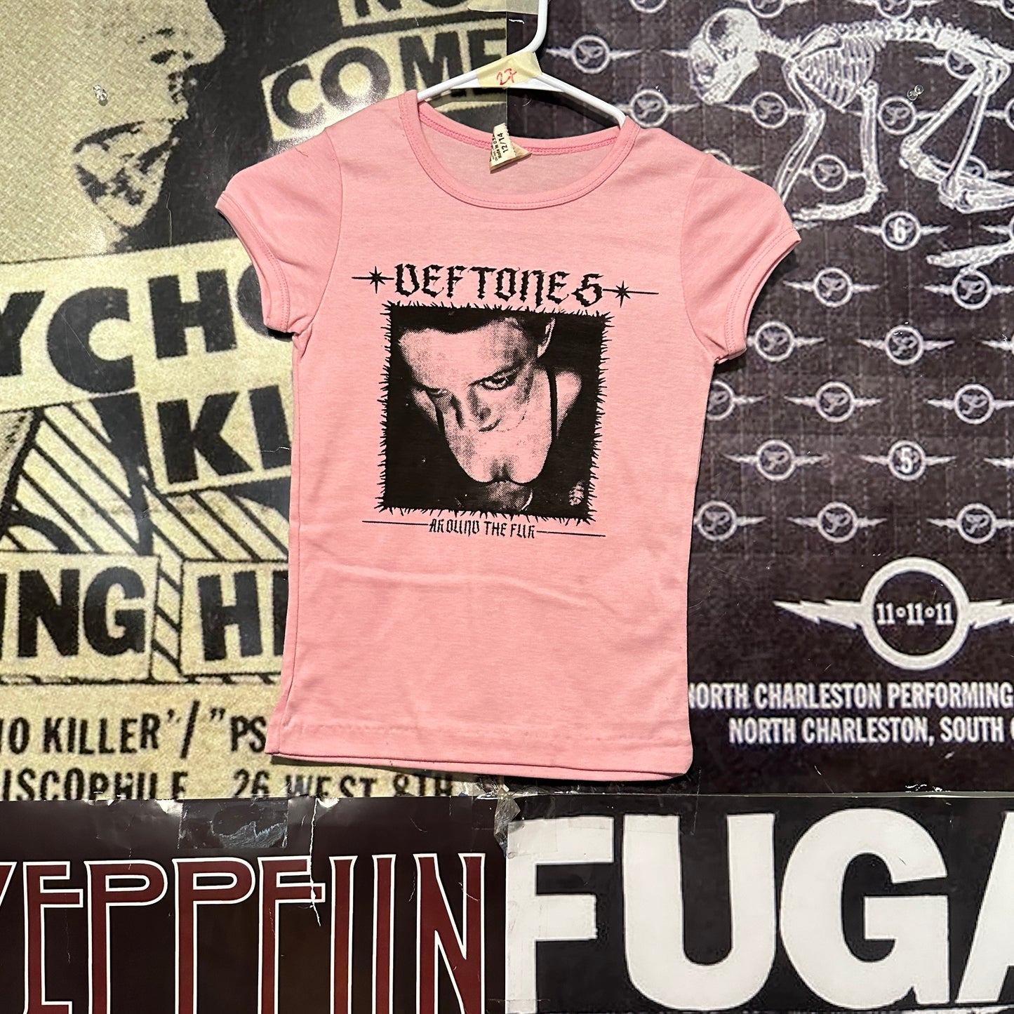 Deftones pink babydoll tee SM/MED