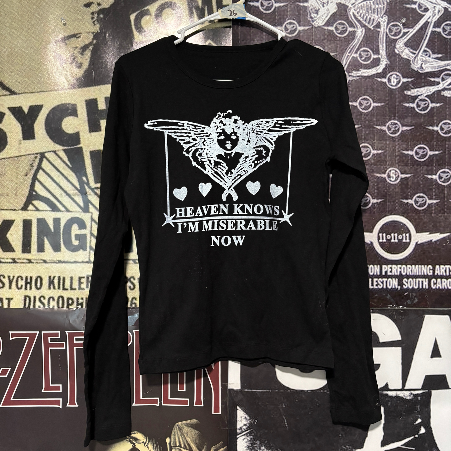 The smiths heaven black baby long sleeve