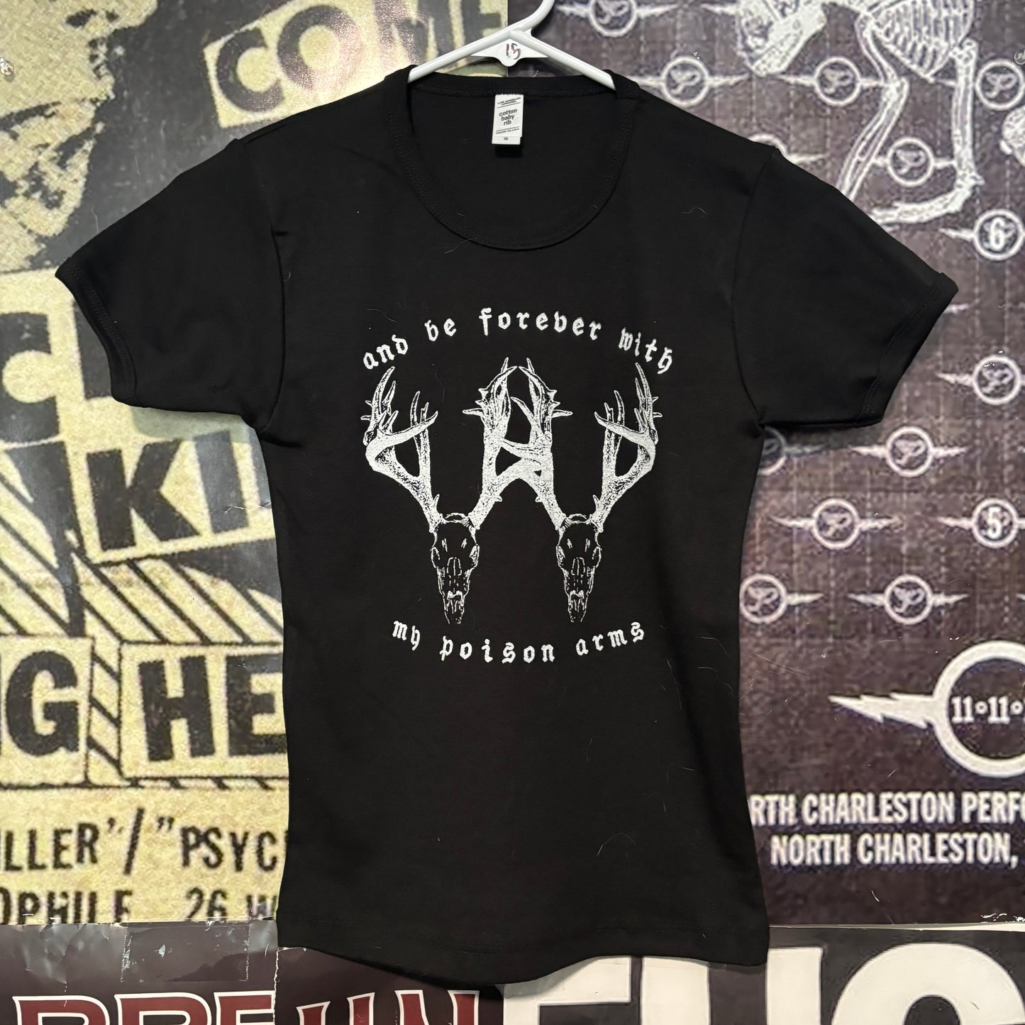 Elliott smith poison black long baby tee