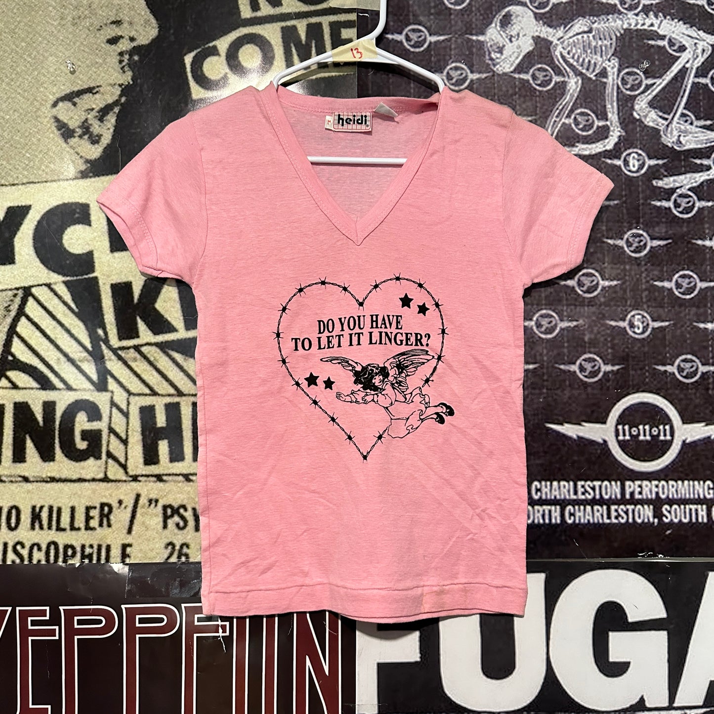 Linger pink babydoll tee SM/MED