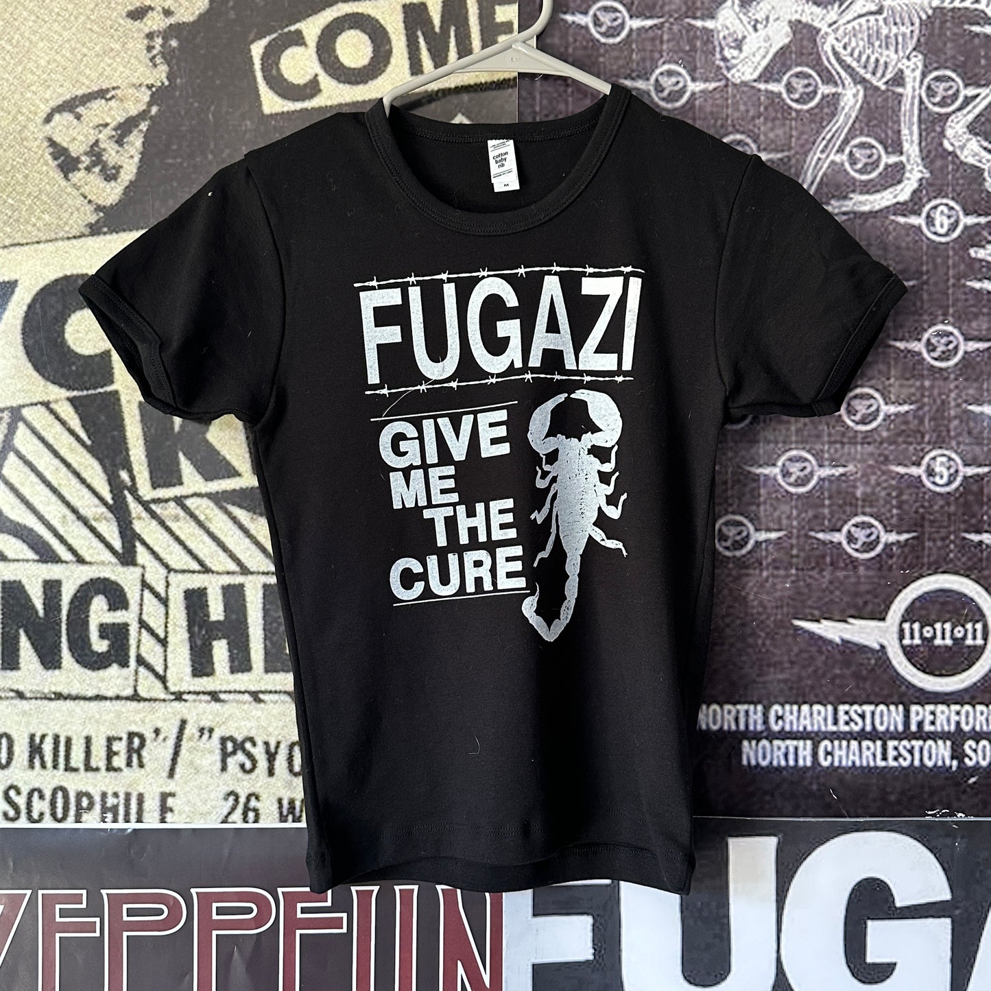Fugazi black long baby tee