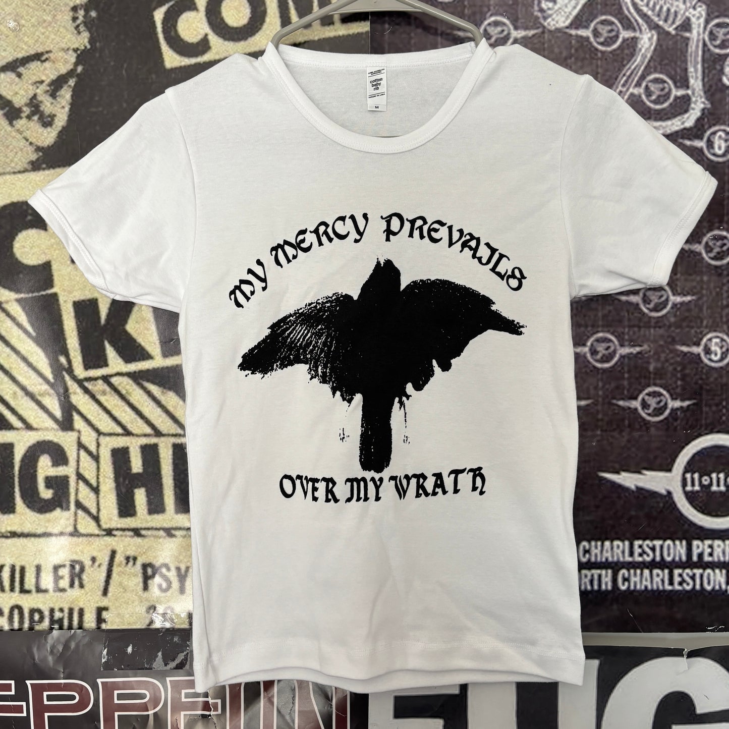 Walking dead mercy white long baby tee