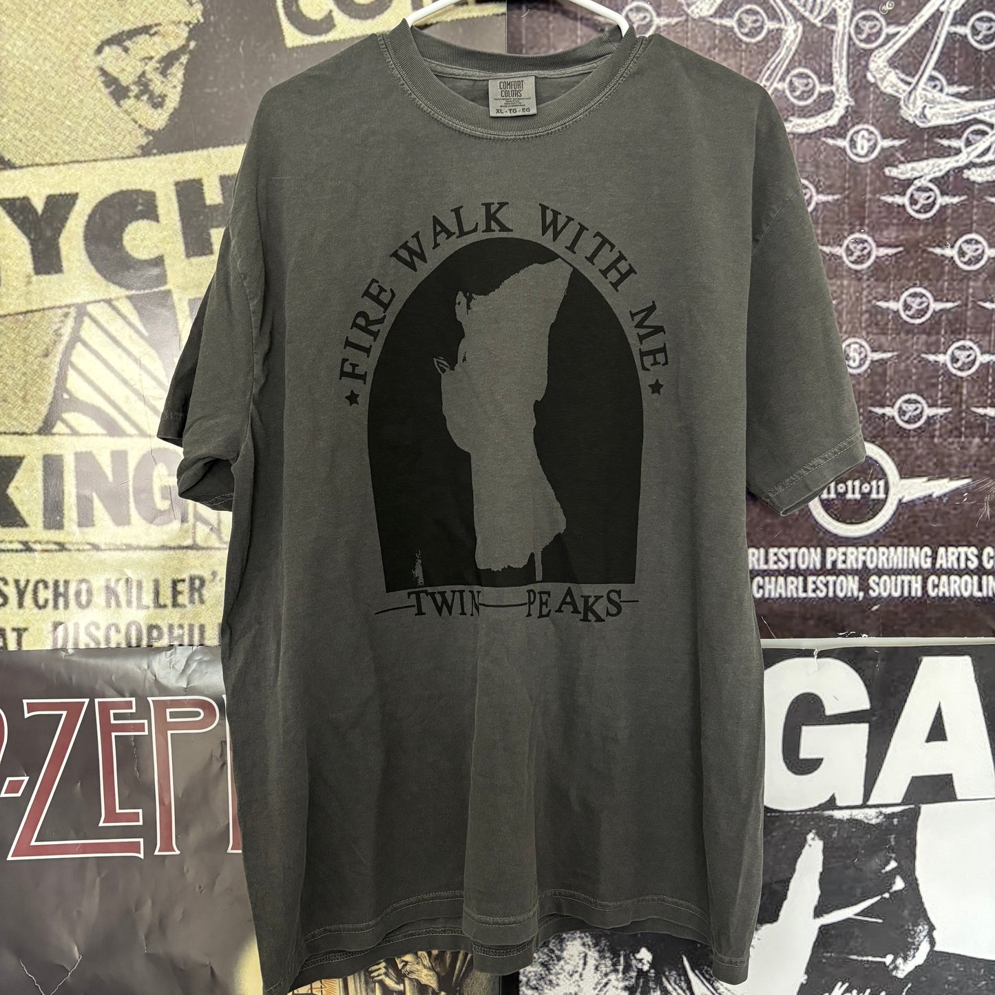 Fire walk with me grey full size unisex tee