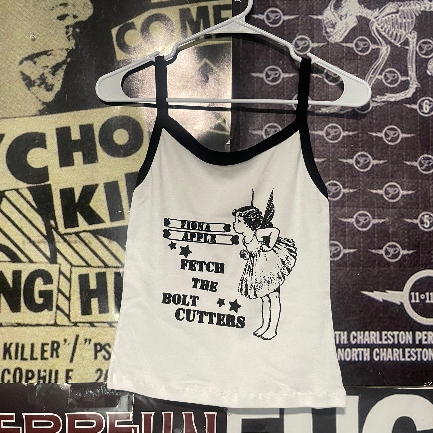 Fiona apple black/white baby tank