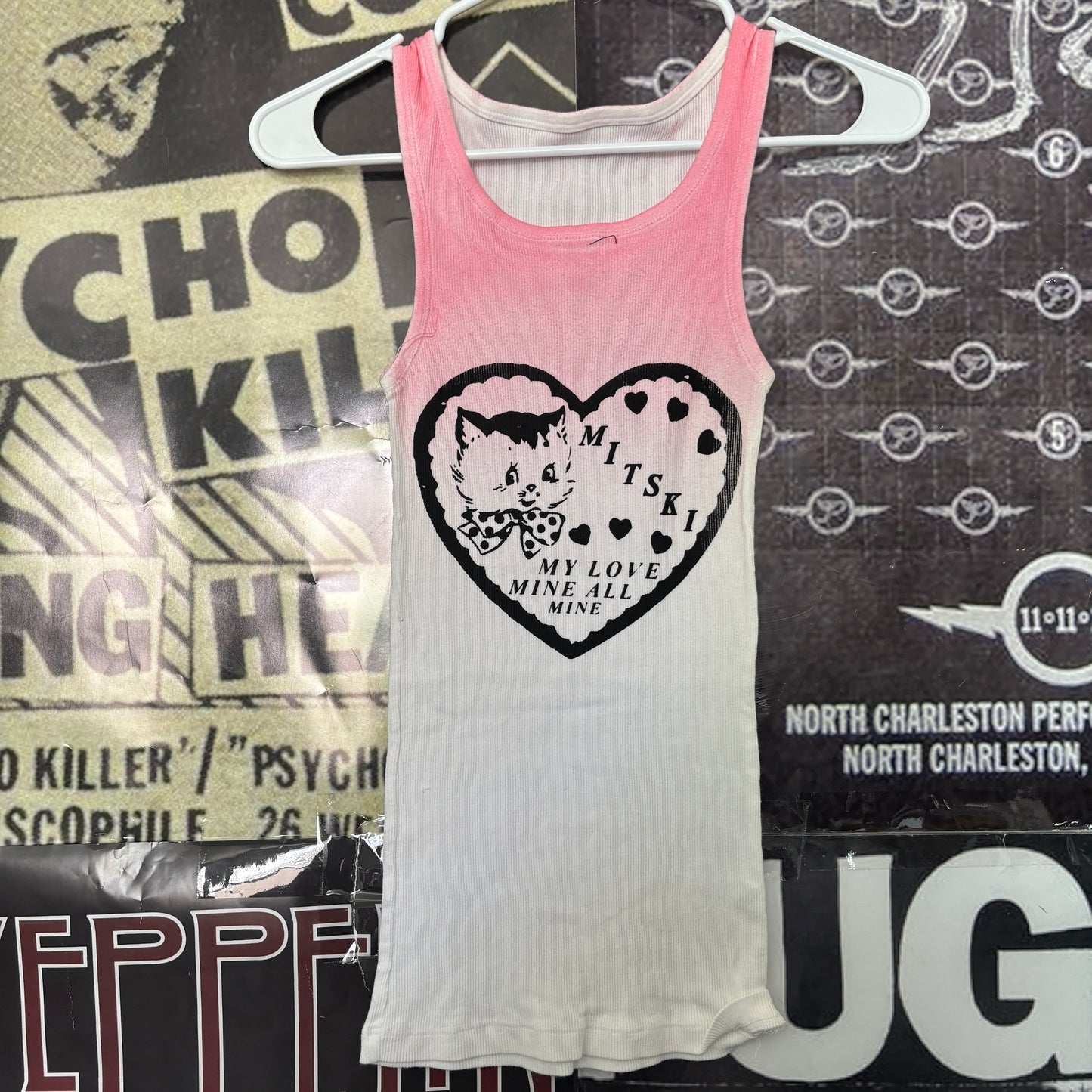 Mitski pink ribbed tank SM