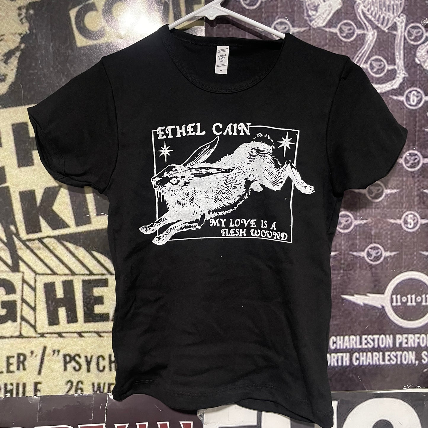 Ethel cain black long baby tee