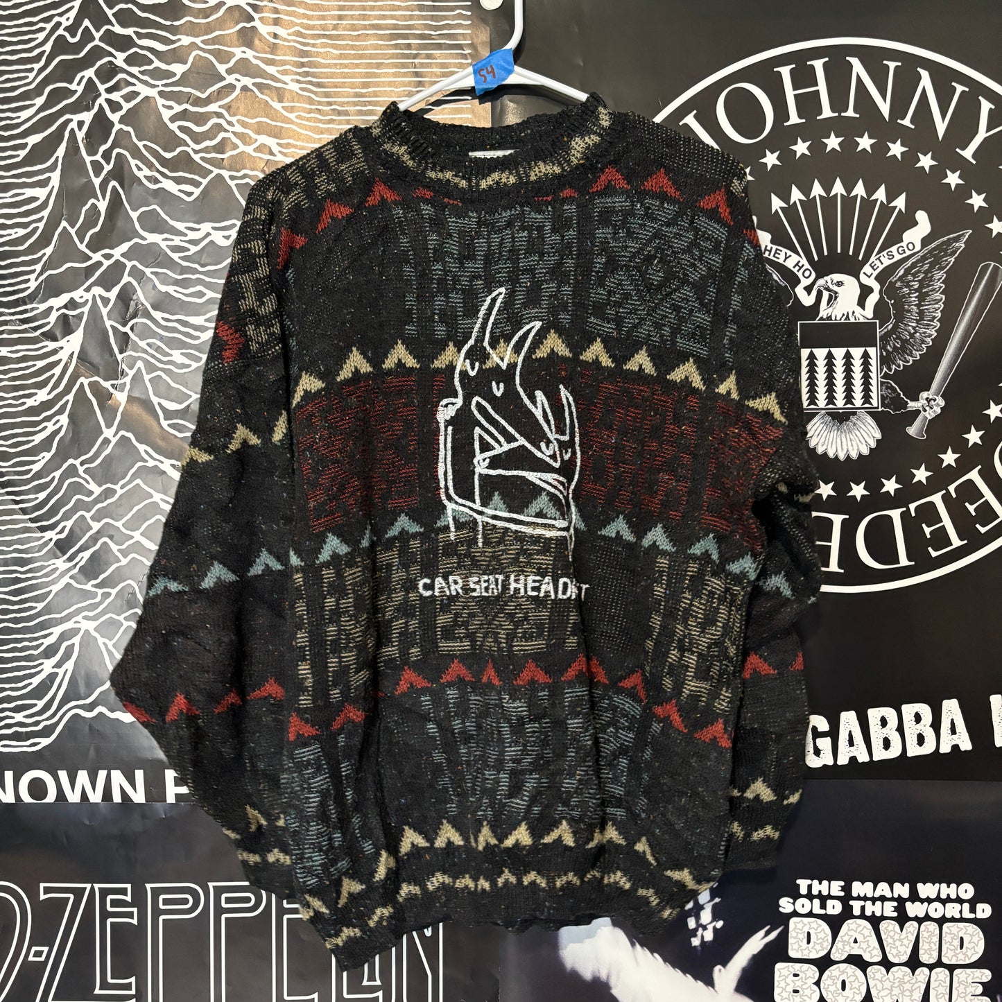 54 car seat sweater XL