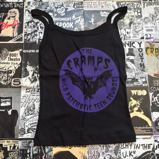 The cramps black/purple tank SM/MED