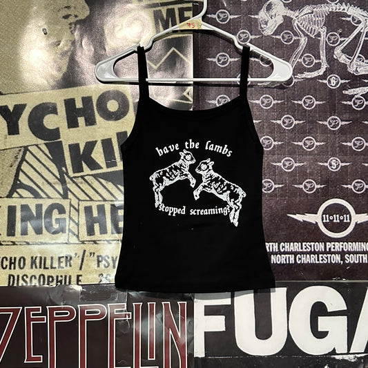 The lambs black baby tank