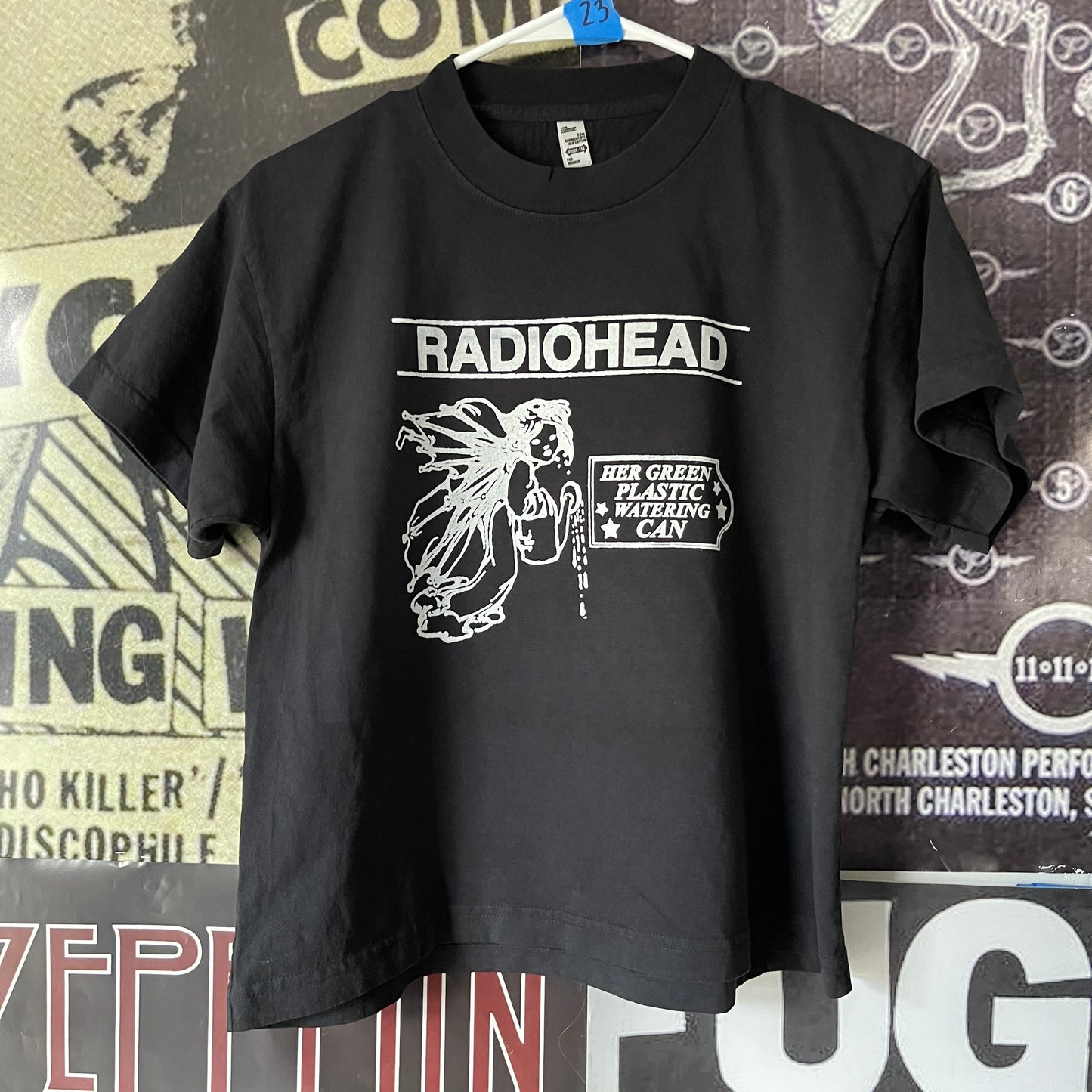 Radiohead black boxy tee