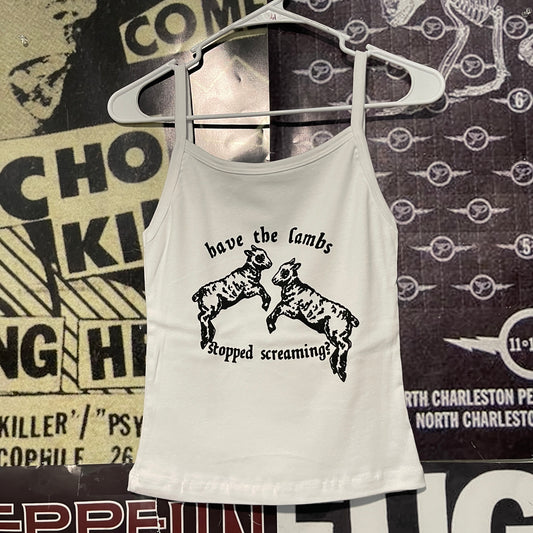 The lambs white baby tank