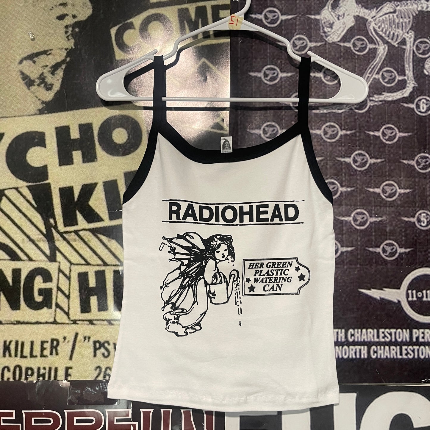 Radiohead black/white baby tank
