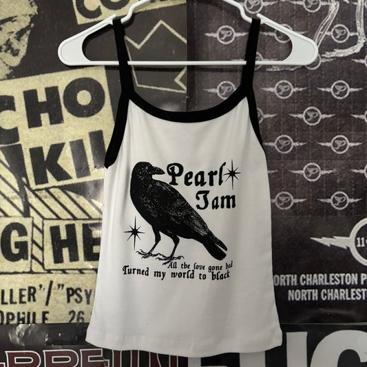 Pearl Jam black/white baby tank