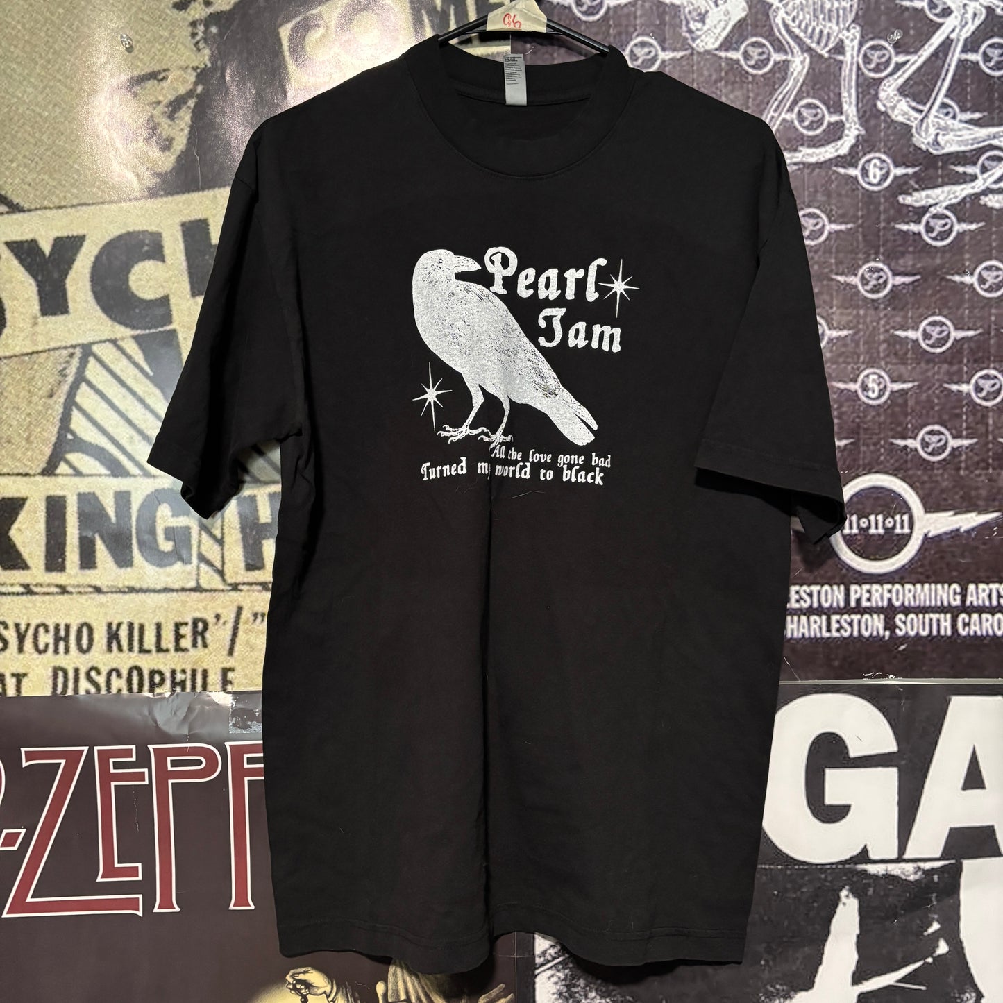 Pearl jam black full size tee