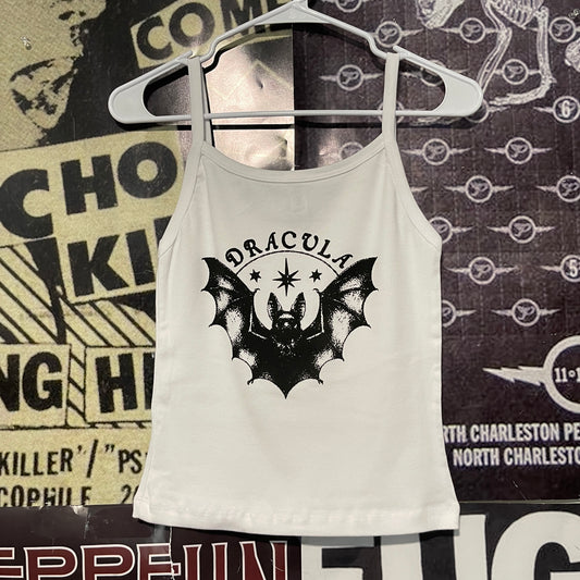 Dracula white baby tank
