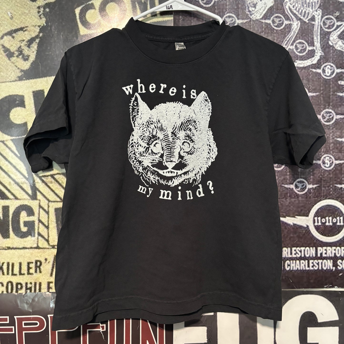 Pixies mind black boxy tee