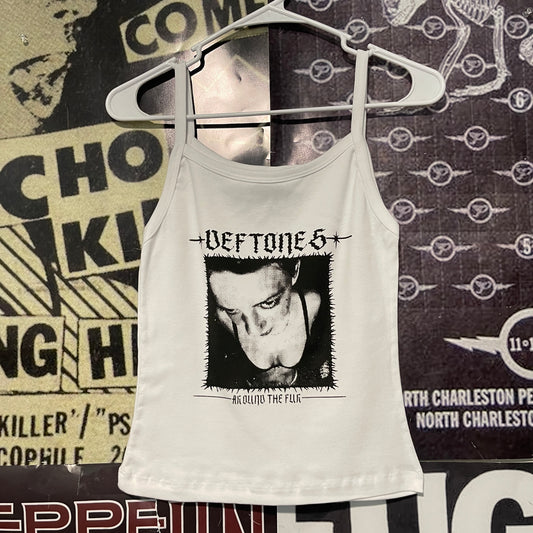 Deftones  white baby tank