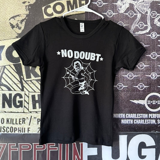 No doubt black long baby tee