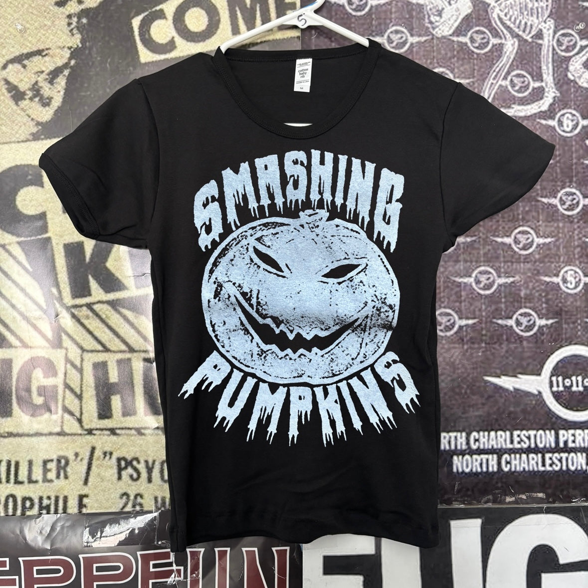 Smashing pumpkins black long baby tee