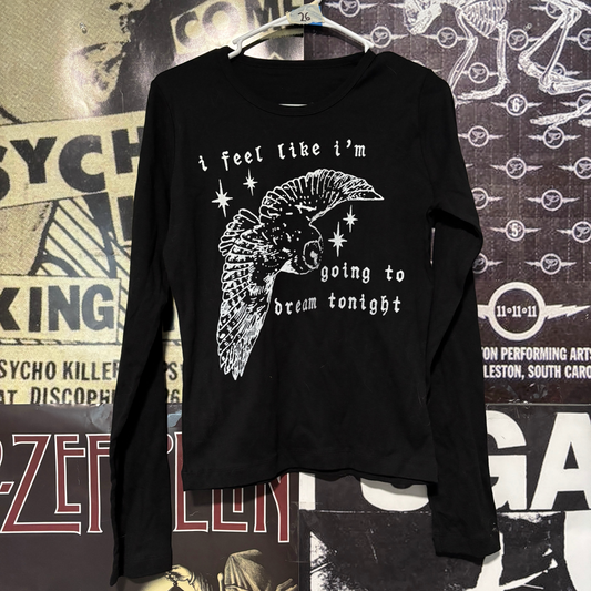 Twin peaks owl black baby long sleeve