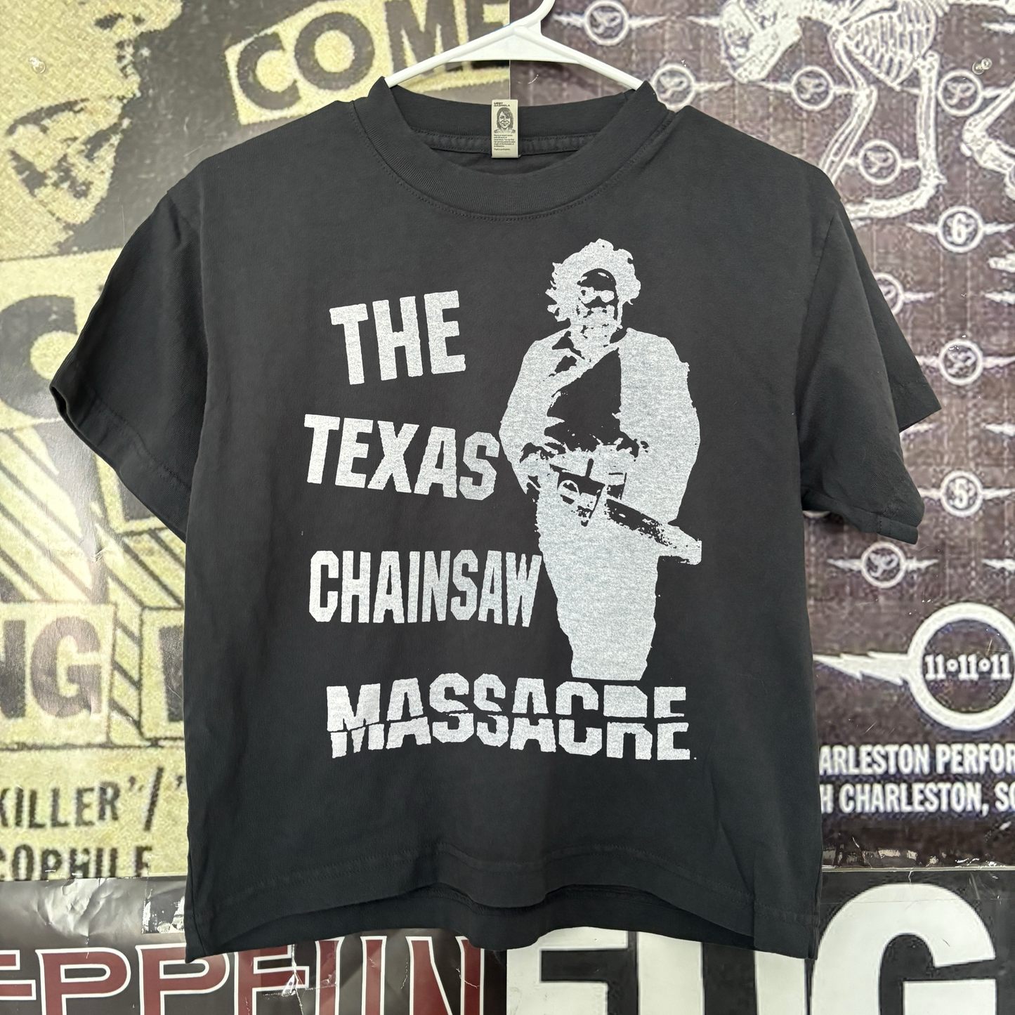 Texas chainsaw boxy black tee