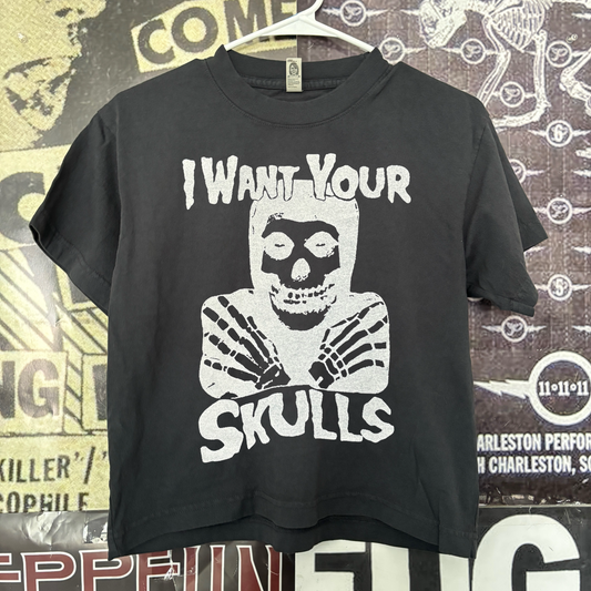 Misfits boxy black tee