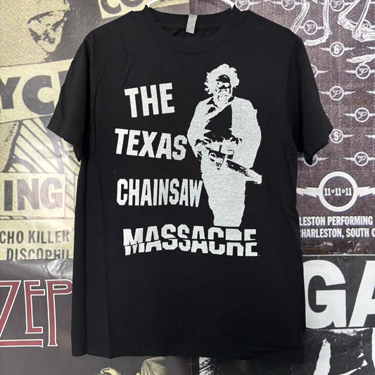 Texas chainsaw black full size tee