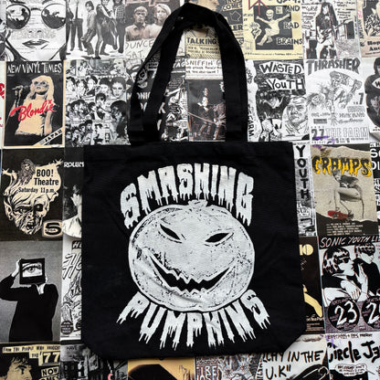 Smashing pumpkins black tote bag