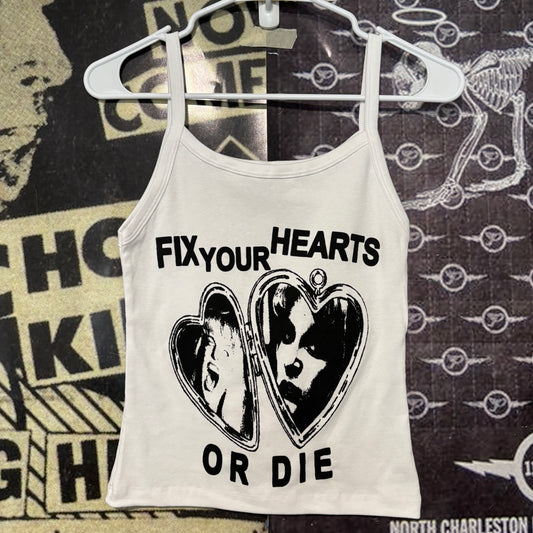 Twin peaks white baby tank