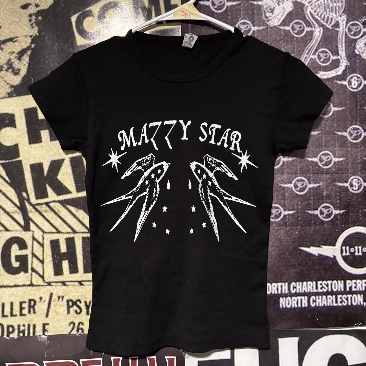 Mazzy star b&w babydoll tee