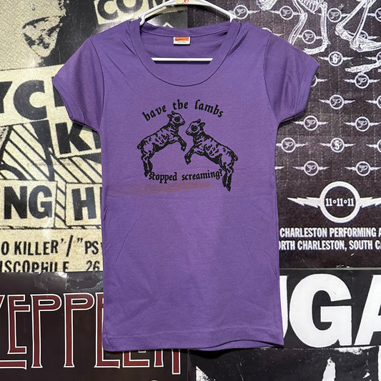 The lambs purple babydoll tee SM/MED