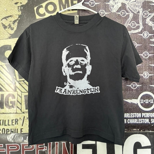Frankenstein boxy black tee