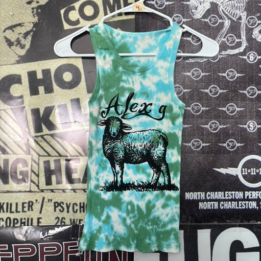 Alex g blue tie dye tank SM