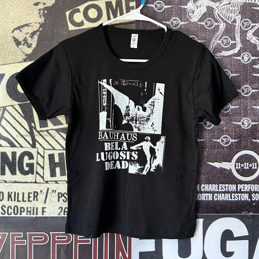 Bauhaus black long baby tee